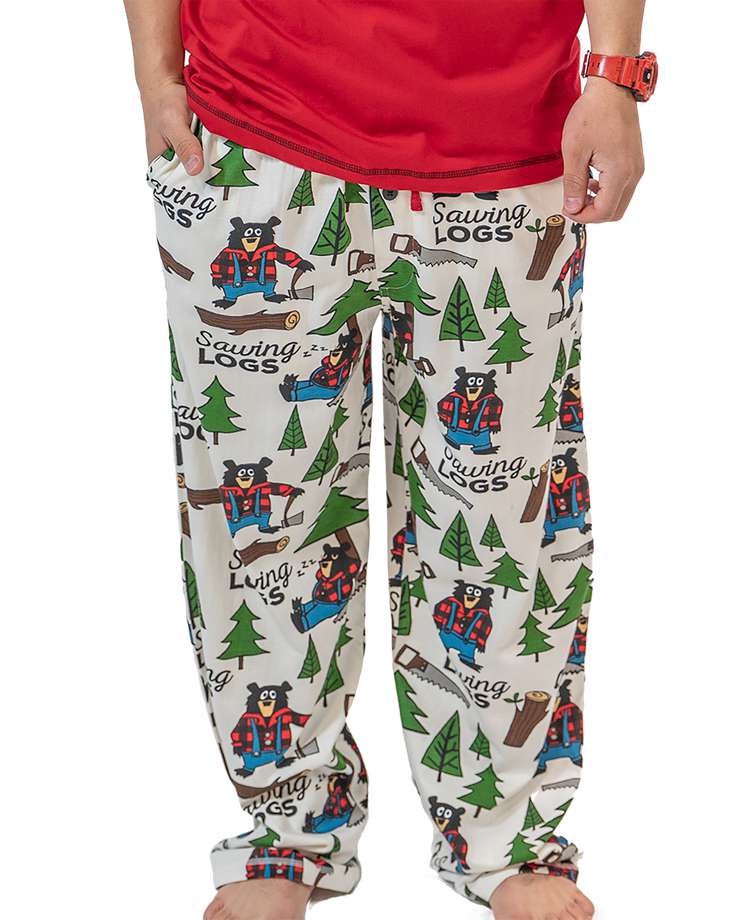 Sawing Logs Men's Bear PJ Pant
