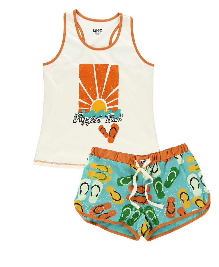 Flippin' Tired Women's Tank & Short Set