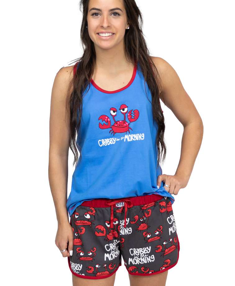 Crabby In The Morning Women's Tank & Short Set