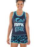 I'm Flippin' Tired Women's Dolphin Tank & Short Set
