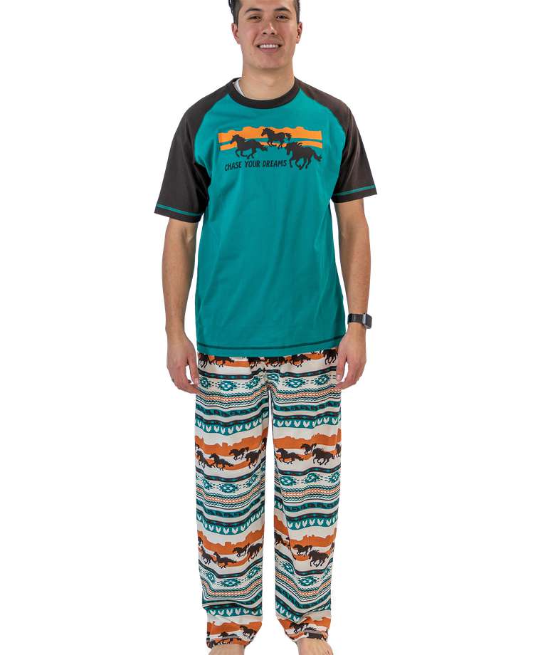 Chase Your Dreams Men's Horse PJ Set