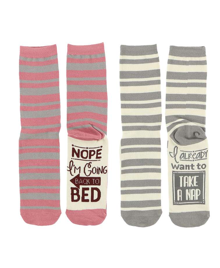 Back To Bed Sock 2 Pack