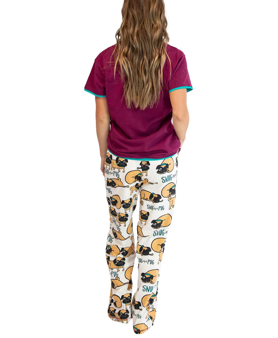 Snug As A Pug Women's Regular Fit PJ 