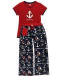 Drifting Off To Sleep Women's Nautical Fitted PJ Set
