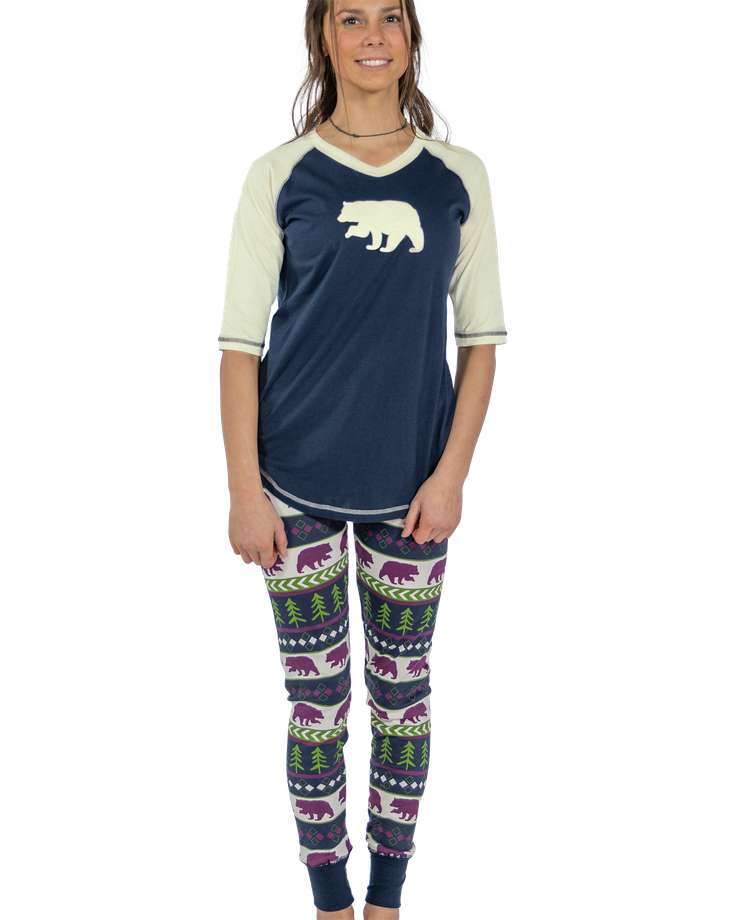 Bear Fair Isle Women's Legging Set