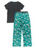 No Wake Zone Women's Manatee Fitted PJ Set
