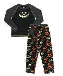 Spooky Faces Women's Regular Fit Long Sleeve PJ Set