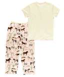 Wild & Free Women's Regular Fit Horse PJ Set