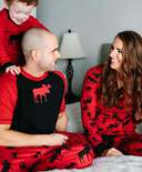 Red Classic Moose Pajamas