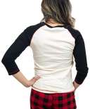 Moose Plaid Women's Fitted Tee
