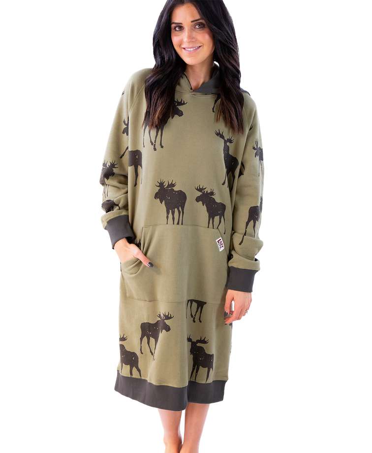 Mountain Made Moose Sleep Hoodie