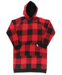 Red Plaid Sleep Hoodie