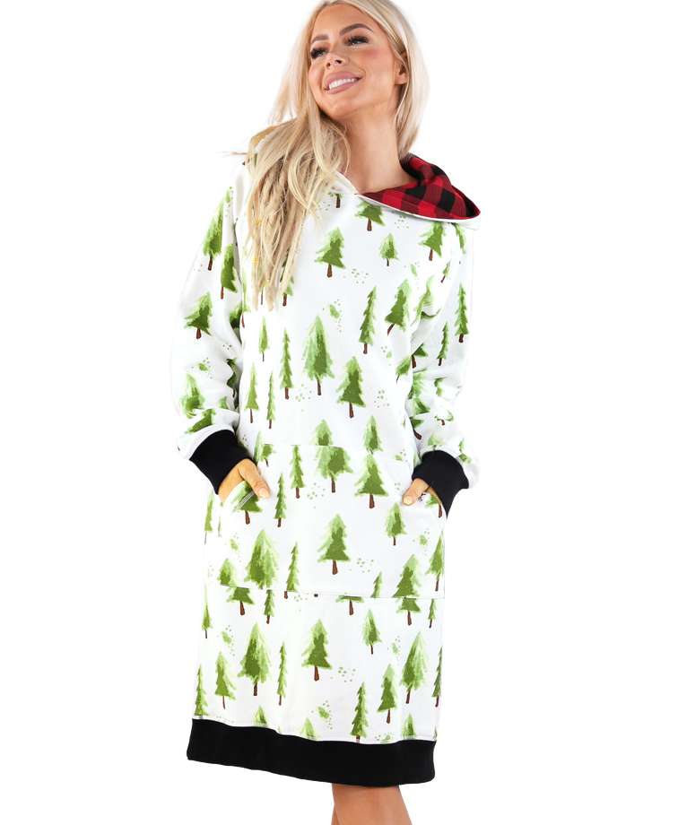 Evergreen Plaid Sleep Hoodie