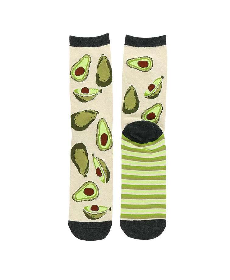Avocado Go To Bed Crew Sock