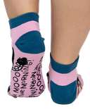 Mooody in the Morning Cow Women's Slipper Sock