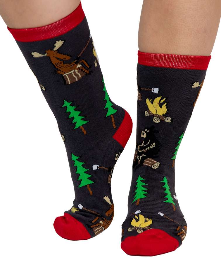 Happy Camper Crew Sock