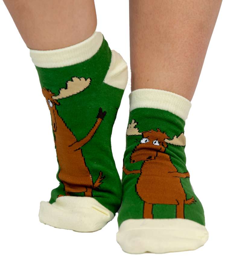 Moose Hug Slipper Sock