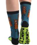 Dammit Beaver Crew Sock