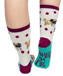 Snug As a Pug Crew Sock