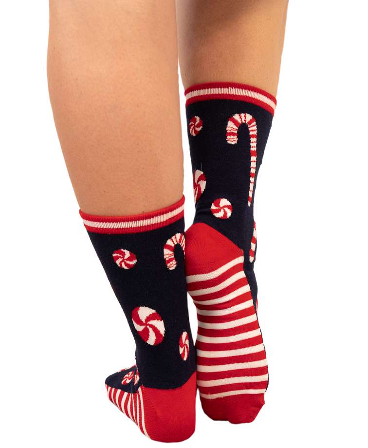 Candy Cane Crew Sock