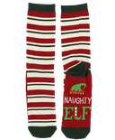 Naughty Elf Crew Sock