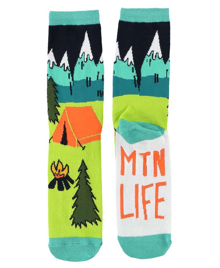 Mountain Life Crew Socks