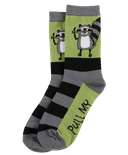 Pull My Finger Raccoon Crew Sock
