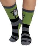 Pull My Finger Raccoon Crew Sock