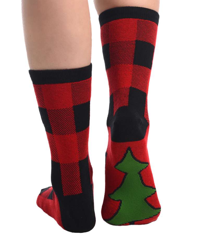Plaid Crew Sock