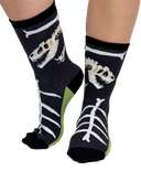 Ex-Stinked Dinosaur Adult Crew Sock