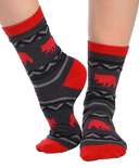 Bear Fair Isle Sock 2 Pack