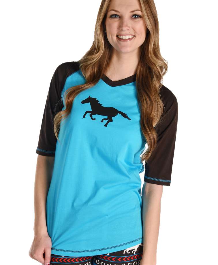 Horse Fair Isle Women's Tall Tee