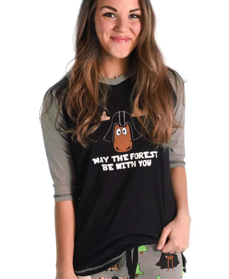 May The Forest Be With You Women's Moose Tall Tee