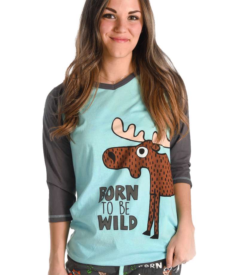 Born To Be Wild Women's Moose Tall Tee