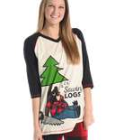 Sawing Logs Women's Bear Tall Tee