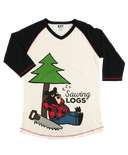 Sawing Logs Women's Bear Tall Tee