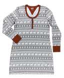 Nordic Bear Scoop Neck Nightshirt