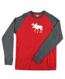 Moose Fair Isle Men's Long Sleeve PJ Tee
