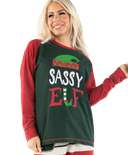 Sassy Elf Long Sleeve PJ Tee