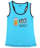 Hoo's Awake Women's Owl Tank Top (C)