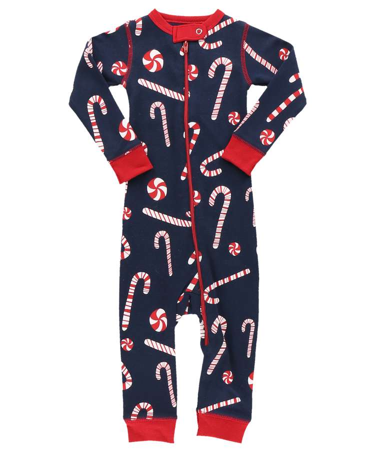 Candy Cane Infant Union Suit