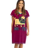 Snug Pug Women's V-neck Nightshirt