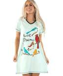 Tweet Dreams Women's Bird V-neck Nightshirt