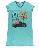 Fall into Bed Women's V-Neck Nightshirt