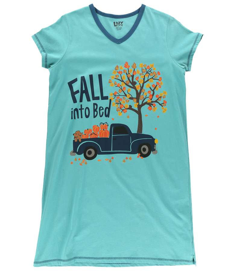 Fall into Bed Women's V-Neck Nightshirt