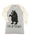 Call of the Wild Women's Bear V-neck Nightshirt