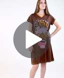 Latte Sleep Women's V-neck Nightshirt