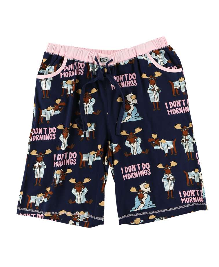 Don't Do Mornings Women's Moose Bermuda Shorts