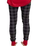 Grey Plaid Women's PJ Legging