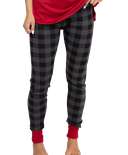 Grey Plaid Women's PJ Legging